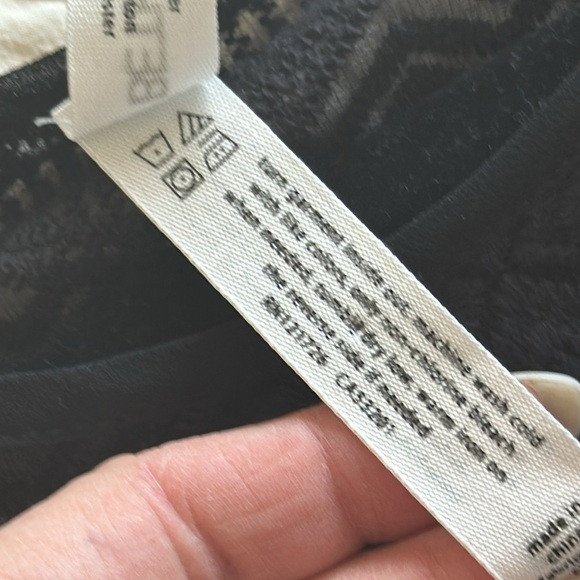 BETHANY MOTA size medium black mini dress with lace embellishments top w, lining - Picture 10 of 13